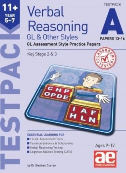 Produktbild: 11+ Verbal Reasoning Year 5-7 GL & Other Styles Testpack A Papers 13-16