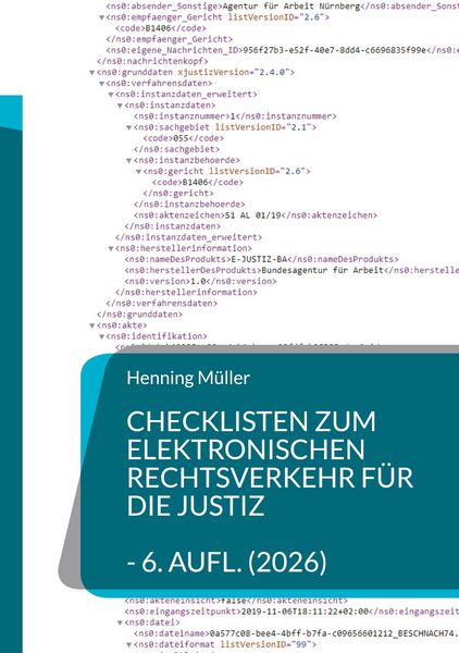 Produktbild: Checklisten zum elektronischen Rechtsverkehr f&uuml;r die Justiz
