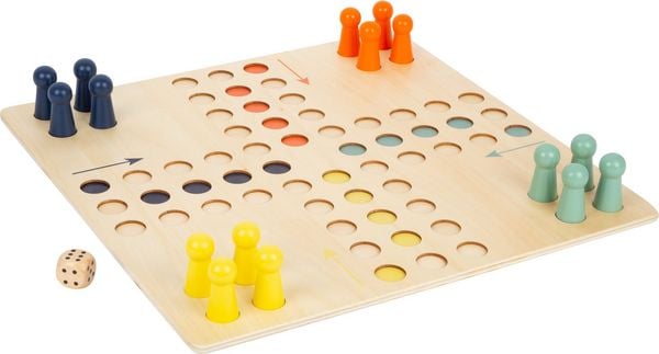 Produktbild: small foot 11783 - Ludo XL, W&uuml;rfelspiel, Holz