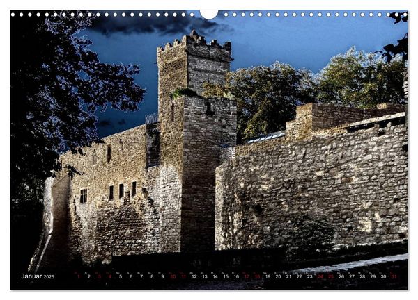 Produktbild: Burgen - Geheimnisvolles Mittelalter (Wandkalender 2026 DIN A3 quer), CALVENDO Monatskalender