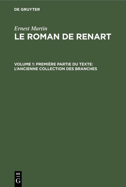 Produktbild: Premi&egrave;re partie du texte: L'ancienne collection des branches