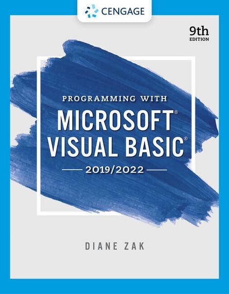 Produktbild: Programming With Microsoft Visual Basic 2019/2022