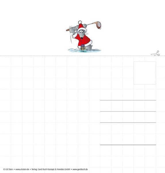 Produktbild: Uli Stein Adventskalender mit 24 Weihnachtskarten