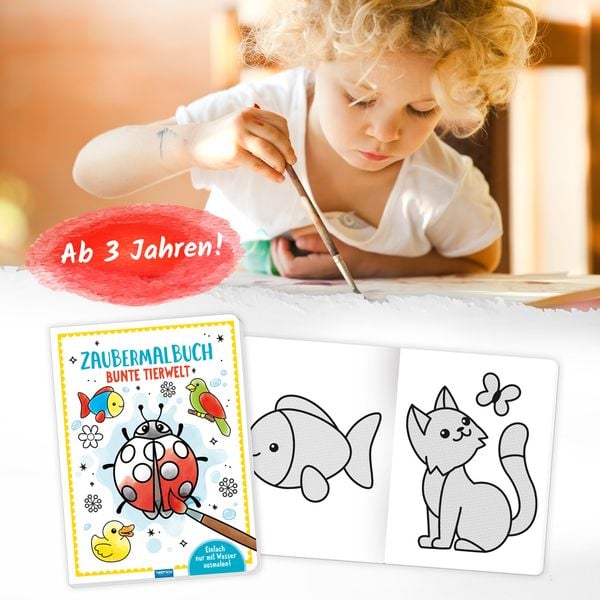 Produktbild: Tr&ouml;tsch Malbuch Zaubermalbuch Bunte Tierwelt
