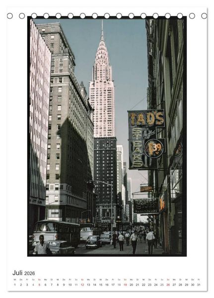 Produktbild: NEW YORK CITY - Vintage Views (Tischkalender 2026 DIN A5 hoch), CALVENDO Monatskalender