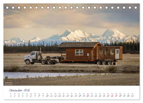 Produktbild: US Cars & Trucks in Alaska (Tischkalender 2026 DIN A5 quer), CALVENDO Monatskalender