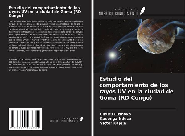 Produktbild: Estudio del comportamiento de los rayos UV en la ciudad de Goma (RD Congo)