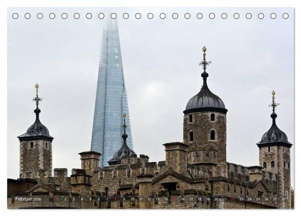 Produktbild: Londoner Perspektiven (Tischkalender 2026 DIN A5 quer), CALVENDO Monatskalender