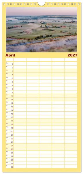 Produktbild: Familienplaner 2027 - Nationalpark Unteres Odertal mit 5 Spalten (Wandkalender, 21 x 45 cm) CALVENDO