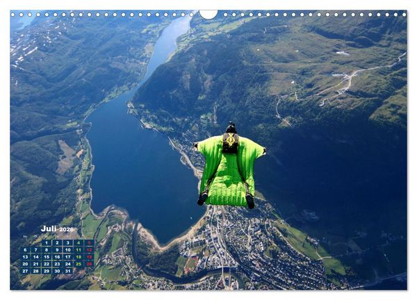 Produktbild: Base Jumping Adrenalin- Kick (Wandkalender 2026 DIN A3 quer), CALVENDO Monatskalender