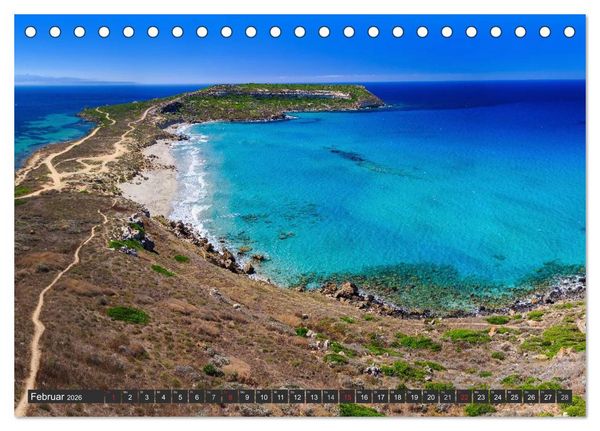 Produktbild: Sardinien - Traumstr&auml;nde am Mittelmeer (Tischkalender 2026 DIN A5 quer), CALVENDO Monatskalender