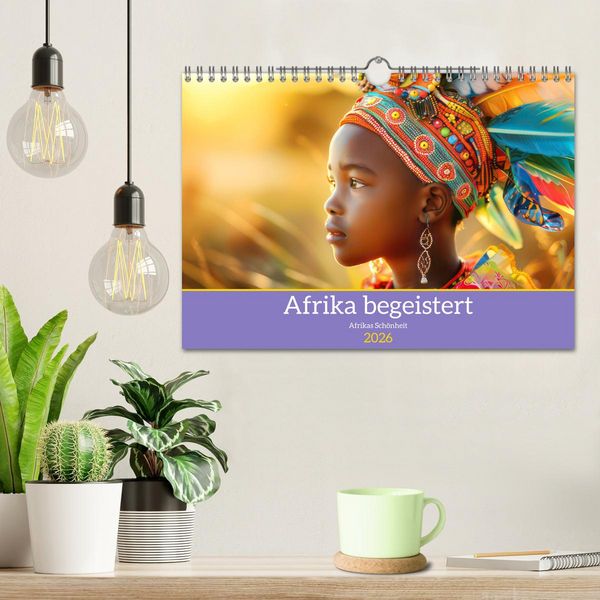 Produktbild: Afrika begeistert - Afrikas Sch&ouml;nheit (Wandkalender 2026 DIN A4 quer), CALVENDO Monatskalender