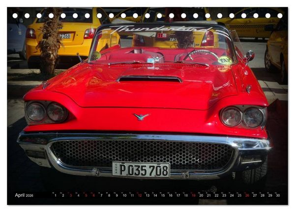 Produktbild: Auto-Legenden: FORD THUNDERBIRD (Tischkalender 2026 DIN A5 quer), CALVENDO Monatskalender
