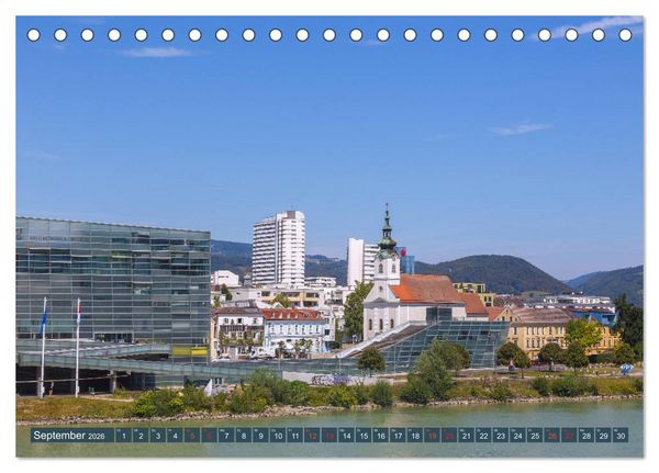 Produktbild: Facettenreiches Linz (Tischkalender 2026 DIN A5 quer), CALVENDO Monatskalender