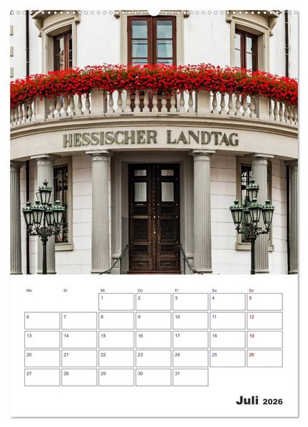 Produktbild: Wiesbaden Terminplaner (Wandkalender 2026 DIN A2 hoch), CALVENDO Monatskalender