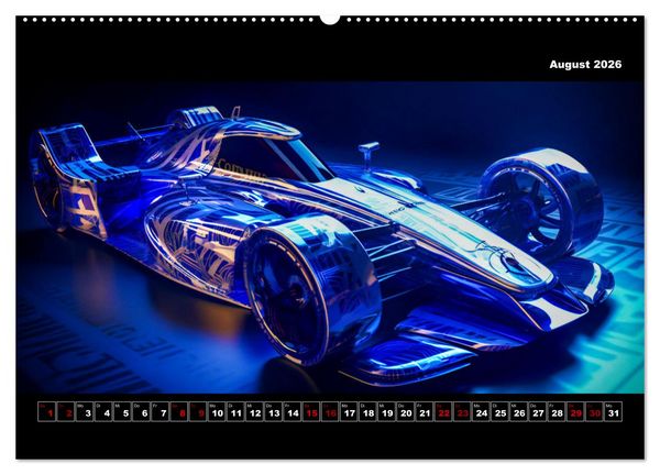 Produktbild: Surreale Cyber Cars (Wandkalender 2026 DIN A2 quer), CALVENDO Monatskalender