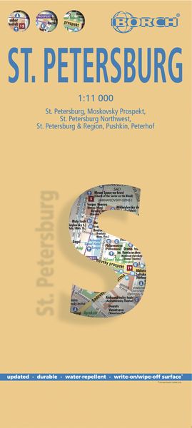 Produktbild: St. Petersburg, Sankt Petersburg, Borch Map