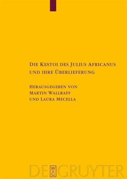 Produktbild: Die Kestoi des Julius Africanus und ihre &Uuml;berlieferung