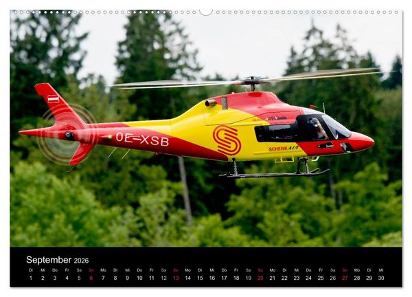 Produktbild: Modellhelis (Wandkalender 2026 DIN A2 quer), CALVENDO Monatskalender