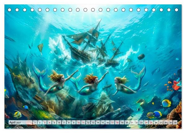 Produktbild: Sirenen - die unheimliche Verlockung (Tischkalender 2027 DIN A5 quer), CALVENDO Monatskalender