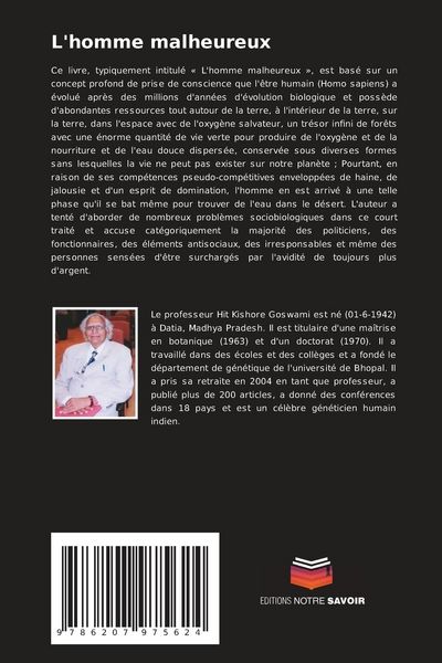 Produktbild: L'homme malheureux