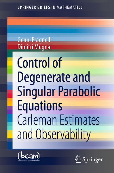 Produktbild: Control of Degenerate and Singular Parabolic Equations