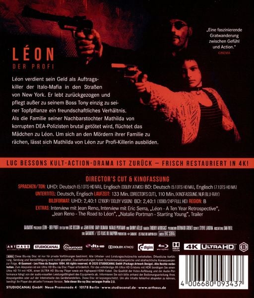 Leon - Der Profi  (4K Ultra HD) (+Blu-ray 2D)