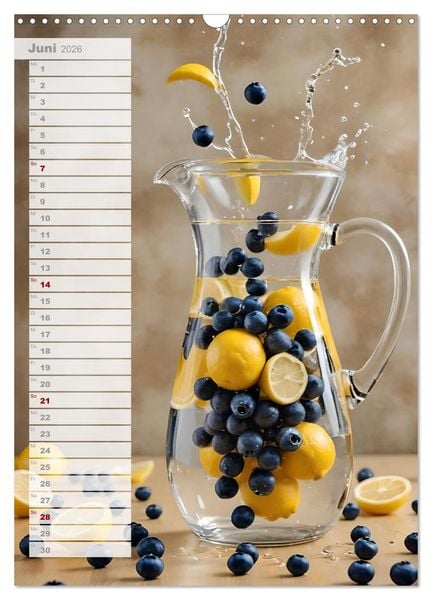 Produktbild: Vitalit&auml;t im Glas - Erfrischende Momente mit Infused Water Kreationen (Wandkalender 2026 DIN A3 hoch), CALVENDO Monatskalender