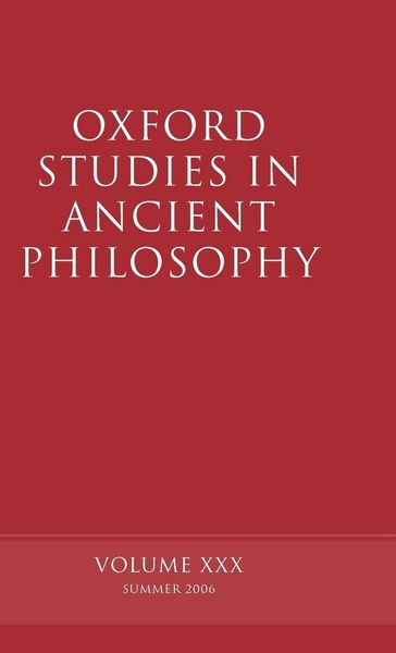 Produktbild: Oxford Studies in Ancient Philosophy