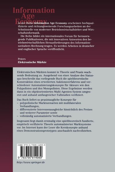 Produktbild: Elektronische M&auml;rkte