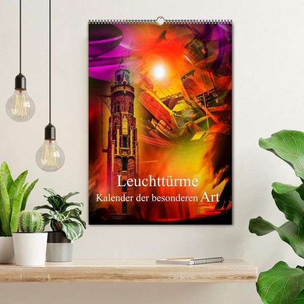 Produktbild: Leuchtt&uuml;rme Kalender der besonderen Art (Wandkalender 2026 DIN A2 hoch), CALVENDO Monatskalender