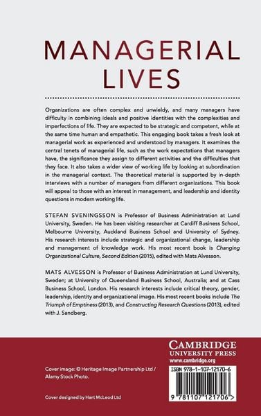 Produktbild: Managerial Lives