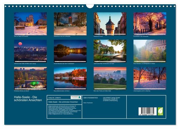 Produktbild: Halle-Saale - Die sch&ouml;nsten Ansichten (Wandkalender 2027 DIN A3 quer), CALVENDO Monatskalender
