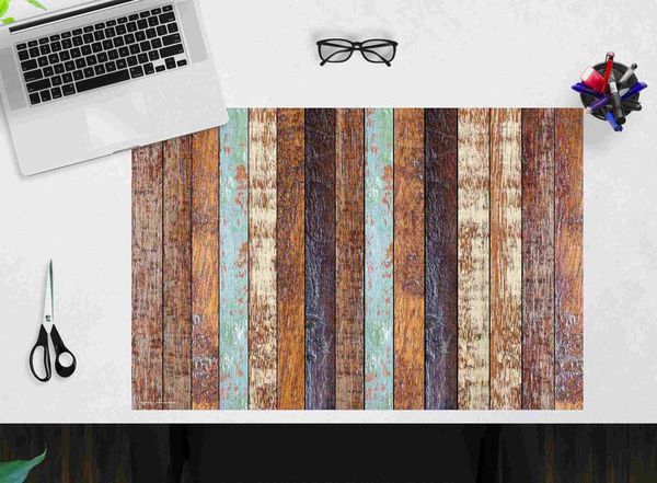 Produktbild: Cover-your-desk Schreibtischunterlage f&uuml;r Kinder und Erwachsene Holzoptik gestreift, aus hochwertigem Vinyl , 60 x 40 cm