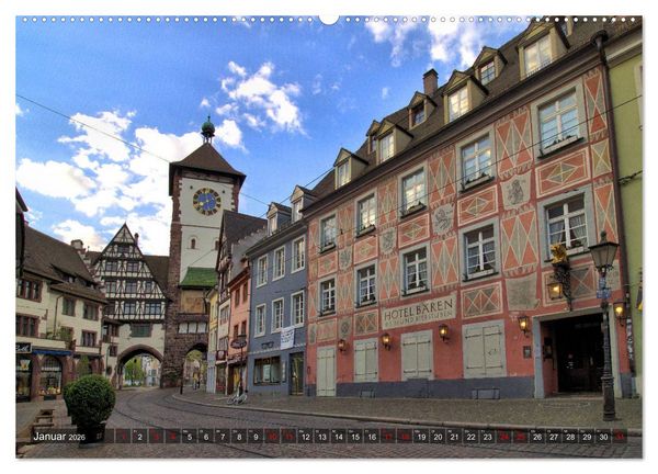 Produktbild: Freiburg - Gesichter einer Stadt (Wandkalender 2026 DIN A2 quer), CALVENDO Monatskalender