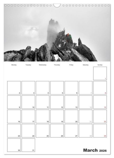 Produktbild: EXPLORING ALPS (Wall Calendar 2026 DIN A3 portrait), CALVENDO 12 Month Wall Calendar