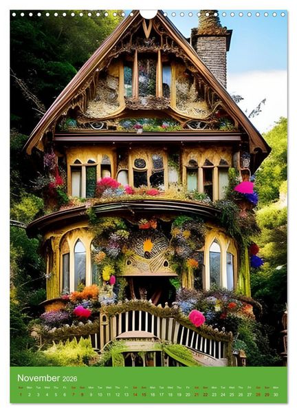 Produktbild: Tiny Fairy Havens (Wall Calendar 2026 DIN A3 portrait), CALVENDO 12 Month Wall Calendar