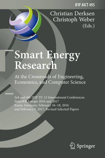 Produktbild: Smart Energy Research. At the Crossroads of Engineering, Economics, and Computer Science