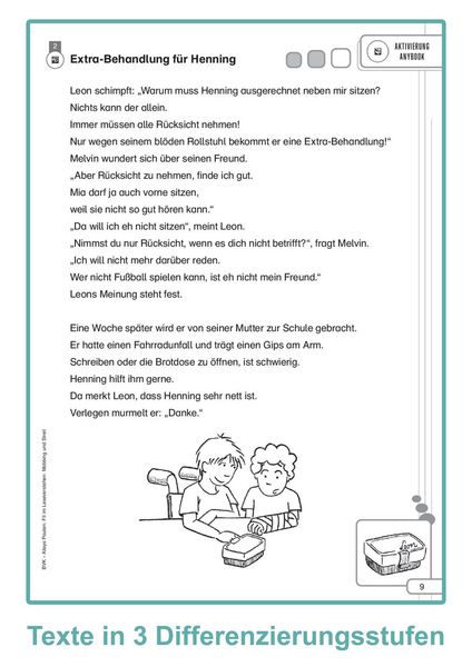 Produktbild: Fit im Leseverstehen &ndash; Mobbing und Streit