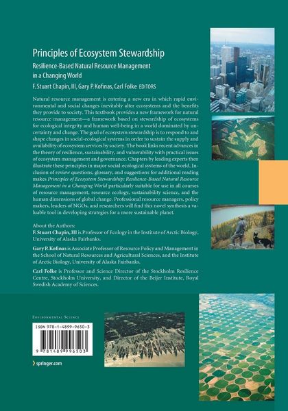 Produktbild: Principles of Ecosystem Stewardship