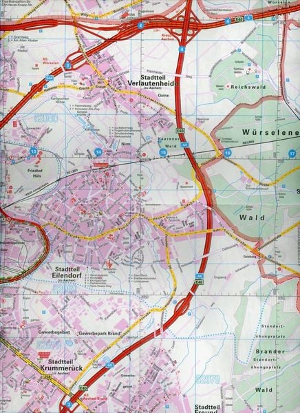 Produktbild: Falk Stadtplan Extra Aachen 1:19.500