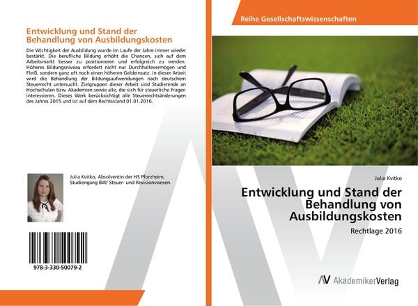 Entwicklung und Stand der Behandlung von Ausbildungskosten, Taschenbuch von Julia Kvitko, AV Akademikerverlag, 9783330500792
