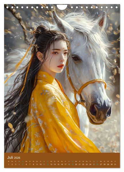 Produktbild: Chinesische Tierkreiszeichen - Fantasie-Zodiak im Stil des alten Chinas (Wandkalender 2026 DIN A4 hoch), CALVENDO Monatskalender