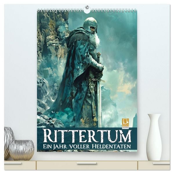 Produktbild: Rittertum - ein Jahr voller Heldentaten (hochwertiger Premium Wandkalender 2026 DIN A2 hoch), Kunstdruck in Hochglanz
