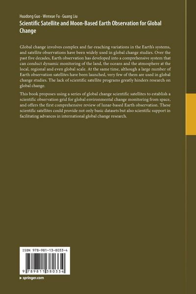 Produktbild: Scientific Satellite and Moon-Based Earth Observation for Global Change