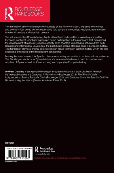 Produktbild: The Routledge Handbook of Spanish History