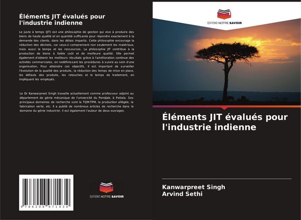 Produktbild: &Eacute;l&eacute;ments JIT &eacute;valu&eacute;s pour l'industrie indienne