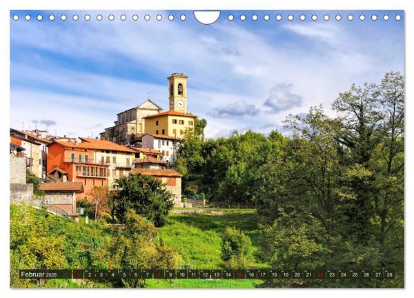Produktbild: Luganer See - Zwischen Schweizer und Italienischen Alpen (Wandkalender 2026 DIN A4 quer), CALVENDO Monatskalender