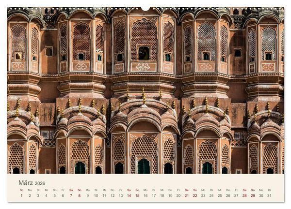 Produktbild: Rajasthan - Architektur im Land der K&ouml;nige (Wandkalender 2026 DIN A2 quer), CALVENDO Monatskalender