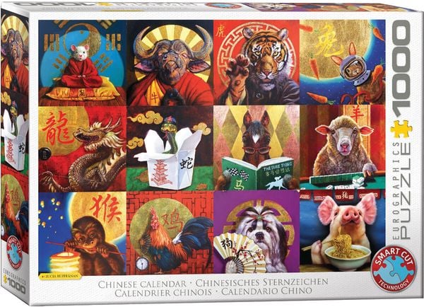 Eurographics 6000-5694 - Chinesisches Sternzeichen von Lucia Heffernan, Puzzle, 1.000 Teile